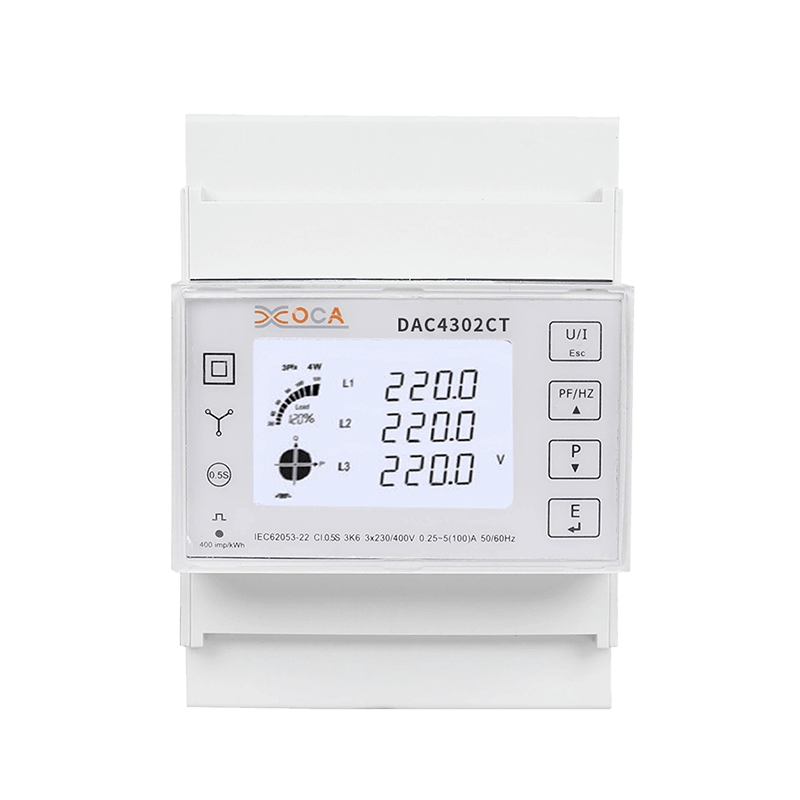 Dac4302CT DIN-kiskon kolmivaiheinen Modbus Tuya sähköenergiamittari tehomittari