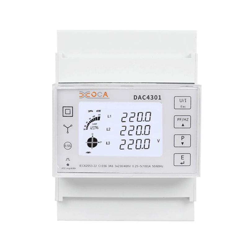 Dac4301 DIN-kiskoon Prepaid Modbus-virtamittari