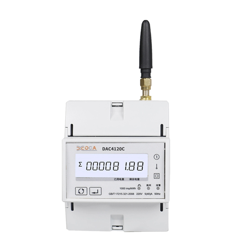 Dac4120c DIN-kiskon yksivaiheinen AC Modbus älykäs monitoimienergiamittari