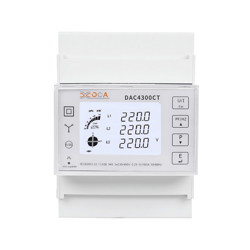 DAC7300C-CT DIN-kiskoon kolmivaiheinen Modbus Smart Remote Electric Energy Meter