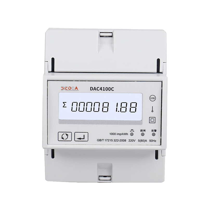 DAC4100C yksivaiheinen DIN-kisko Modbus Smart Remote Control -energiamittari