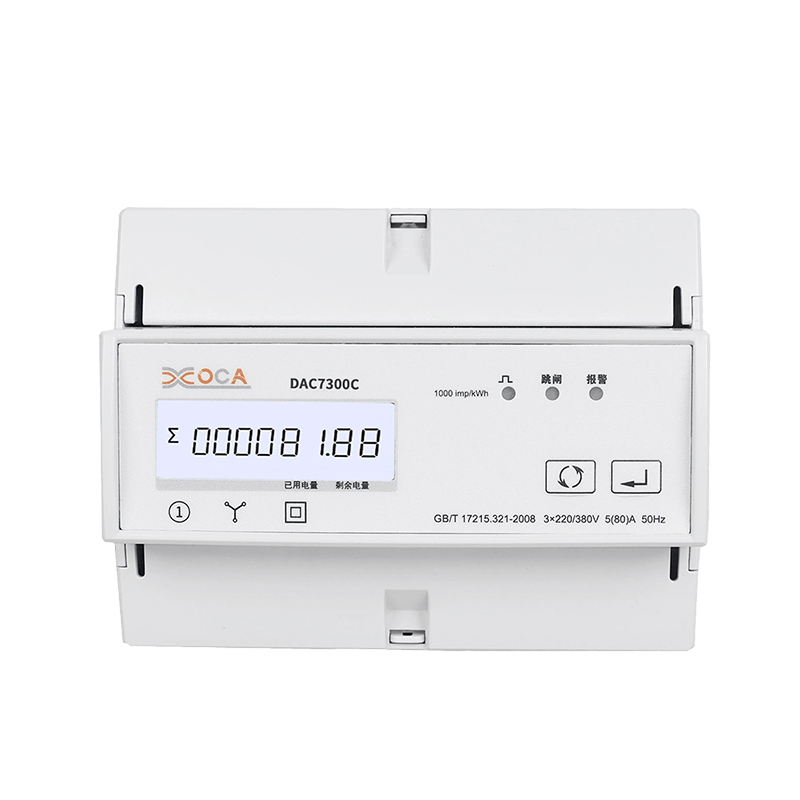 DAC7300C DIN-kiskon kolmivaiheinen Modbus AC Rele Sähköenergiamittari