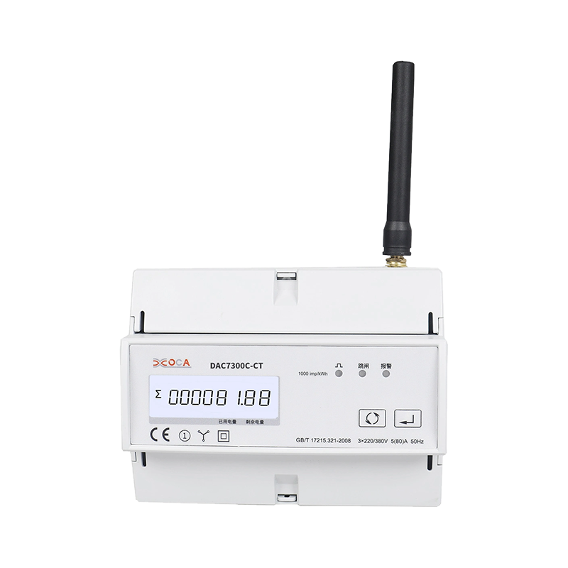 DAC7300C-CT DIN-kiskoon kolmivaiheinen Modbus Smart Remote Electric Energy Meter