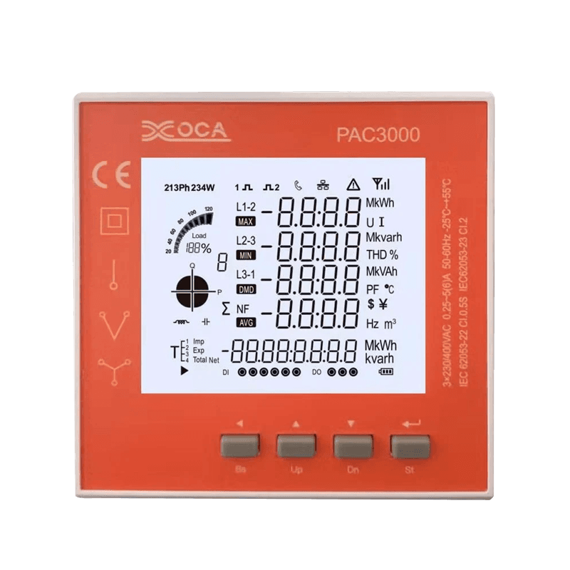 PAC3100 Smart Digital LCD WiFi elektroninen tehomittari