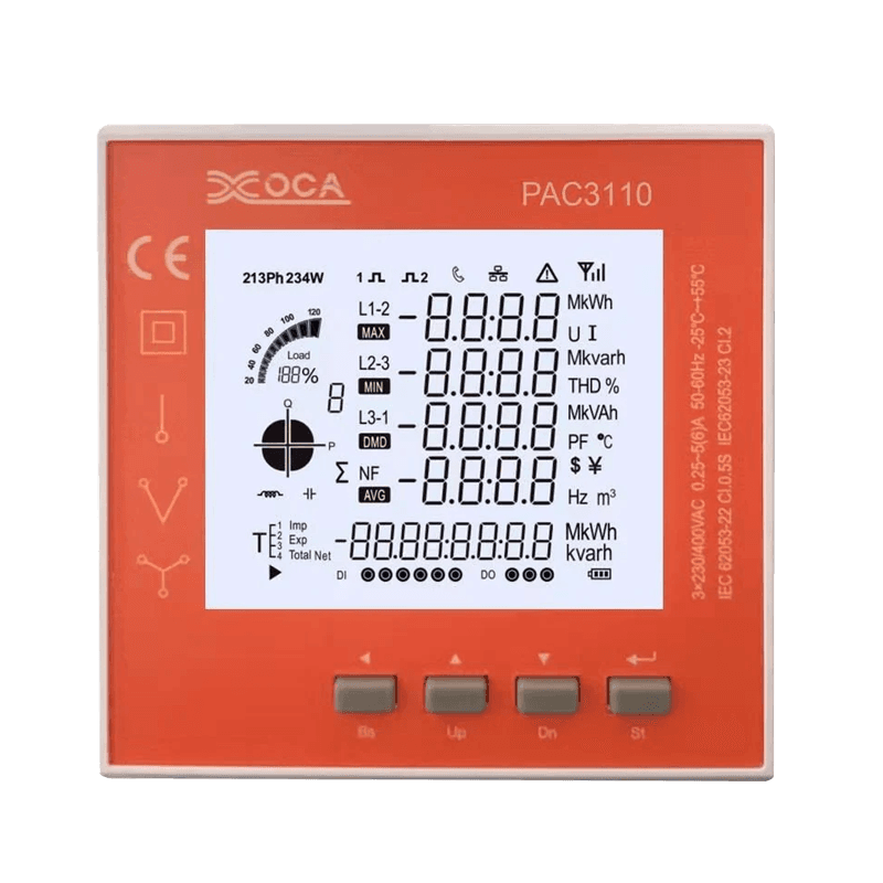 PAC3100 Smart Digital LCD WiFi elektroninen tehomittari