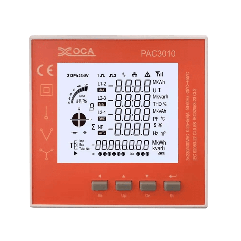 PAC3100 Smart Digital LCD WiFi elektroninen tehomittari