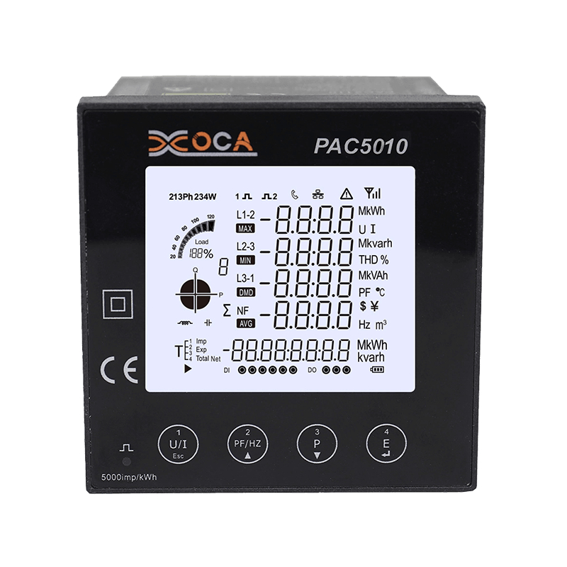 PAC5010 Big LCD WiFi Smart Power Meter Sähköenergiamittari Sähköinen analysaattori