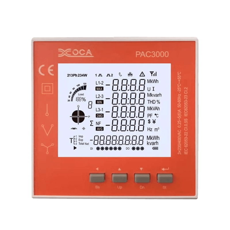 PAC3100 Smart Digital LCD WiFi elektroninen tehomittari