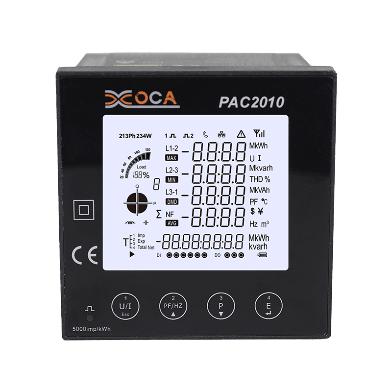 PAC5010 Smart Modbus LCD-paneelin tehomittarin yleismittari